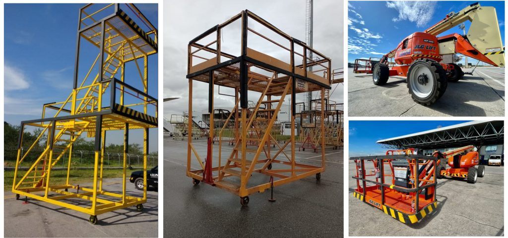 Impacto Aviation ground equipment: access platforms and elevated work platforms